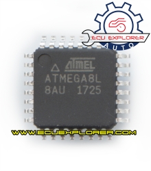 ATMEL ATMEGA8L-8AU Chip