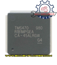 TMS470 980 R1B1MPGEA MCU chip